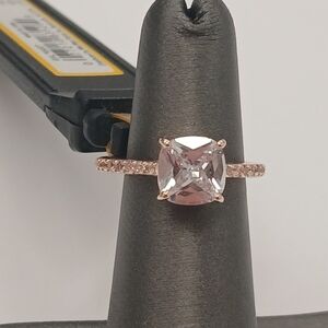Nwt Rose Gold & Champagne CZ Stone Ring Size 7 Walmart